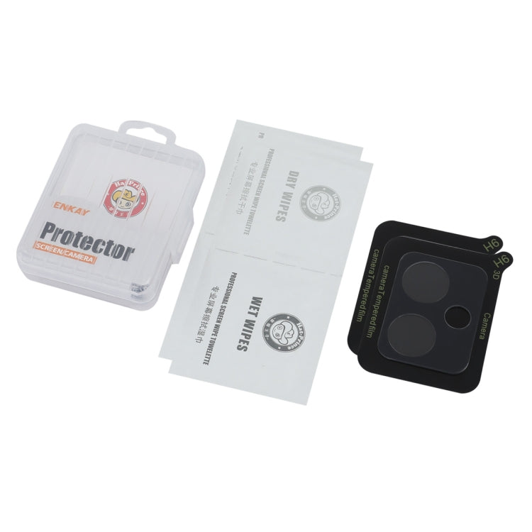 For Redmi 12 4G / 12 5G / Poco M6 Pro 5G 2pcs ENKAY Hat-Prince 9H Rear Camera Lens Tempered Glass Film - Transparent