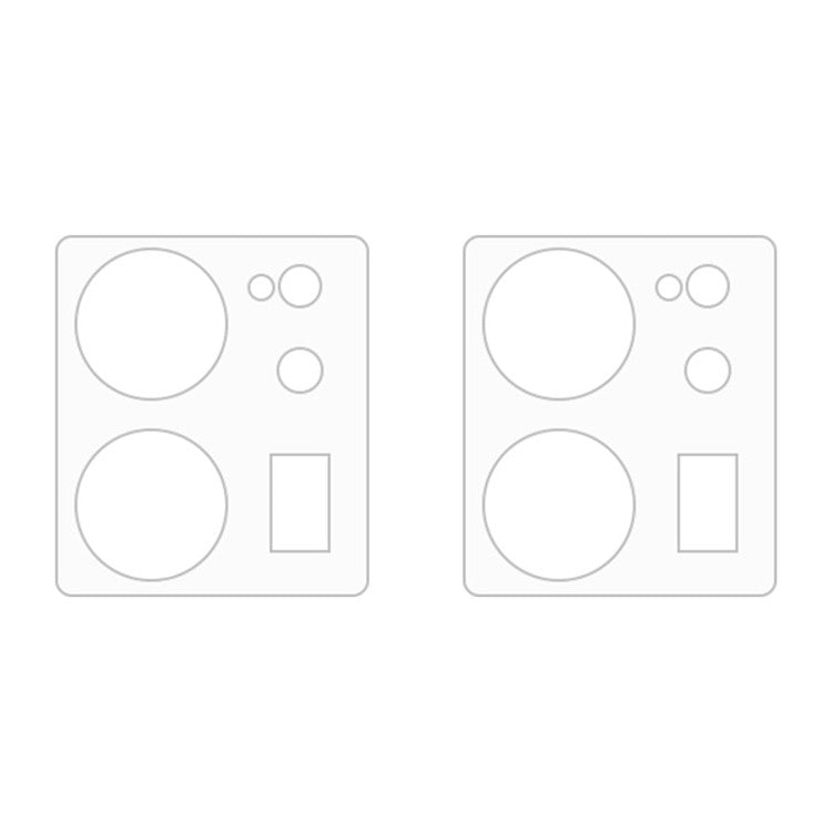 For Xiaomi 13T / 13T Pro 2pcs ENKAY Hat-Prince 9H Rear Camera Lens Tempered Glass Film - Transparent