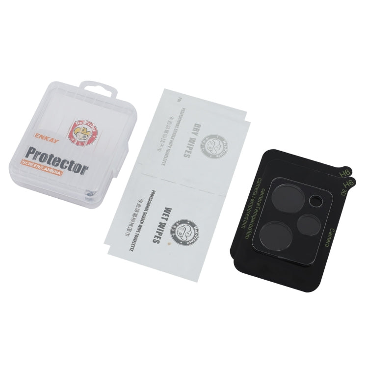 For Xiaomi Poco X5 Pro / Redmi Note 12 Pro Speed 2pcs ENKAY Hat-Prince 9H Rear Camera Lens Tempered Glass Film - Transparent