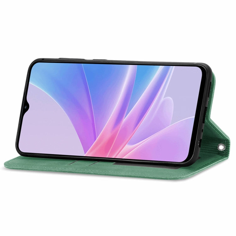For OPPO A58 4G Retro Skin Feel Magnetic Flip Leather Phone Case