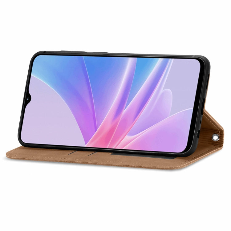 For OPPO A78 4G Retro Skin Feel Magnetic Flip Leather Phone Case