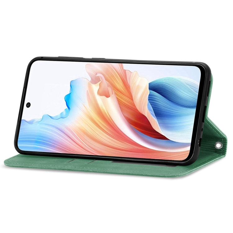 For OPPO A79  5G Retro Skin Feel Magnetic Flip Leather Phone Case