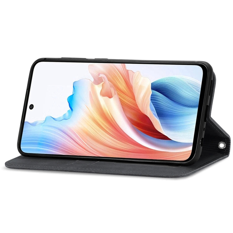 For OPPO A2  5G Retro Skin Feel Magnetic Flip Leather Phone Case