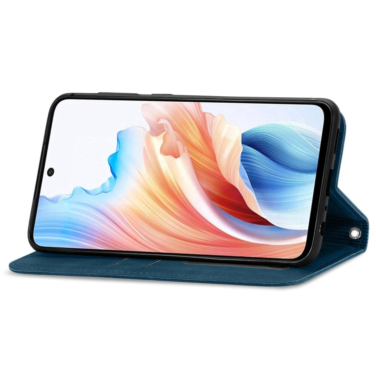 For OPPO A2  5G Retro Skin Feel Magnetic Flip Leather Phone Case