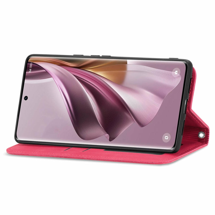 For OPPO Reno10 Pro Global Retro Skin Feel Magnetic Flip Leather Phone Case