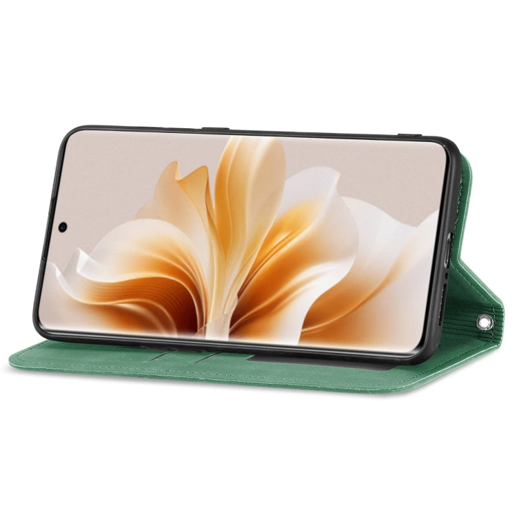 For OPPO Reno11 5G EU Retro Skin Feel Magnetic Flip Leather Phone Case