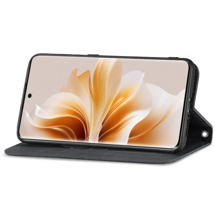 For OPPO Reno11 Pro 5G EU Retro Skin Feel Magnetic Flip Leather Phone Case