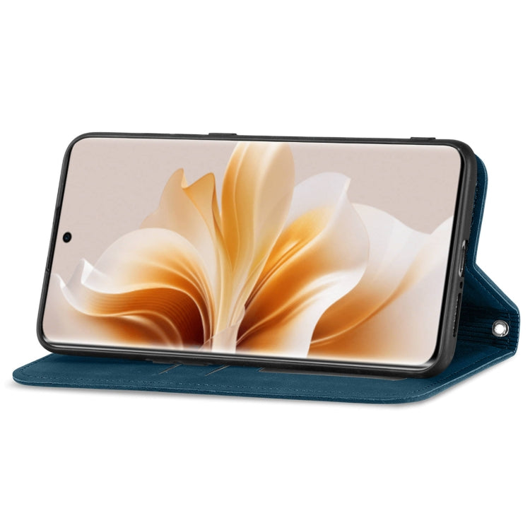 For OPPO Reno11 Pro 5G EU Retro Skin Feel Magnetic Flip Leather Phone Case