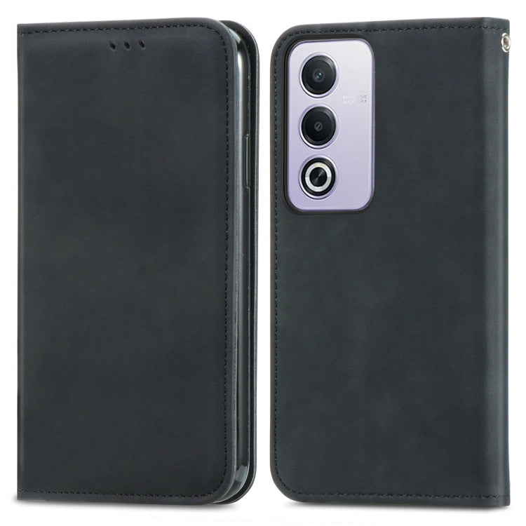For OPPO A3 Pro Retro Skin Feel Magnetic Flip Leather Phone Case