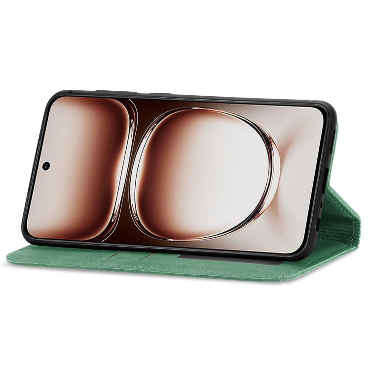 For OPPO A3X Retro Skin Feel Magnetic Flip Leather Phone Case
