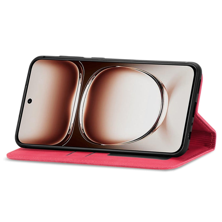 For OPPO A3X Retro Skin Feel Magnetic Flip Leather Phone Case