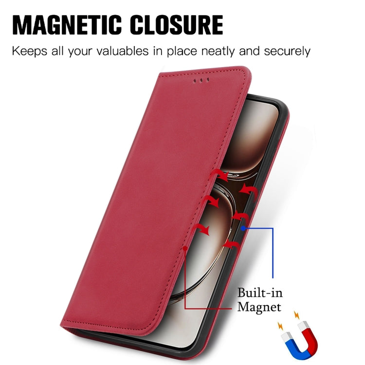 For OPPO A3X Retro Skin Feel Magnetic Flip Leather Phone Case