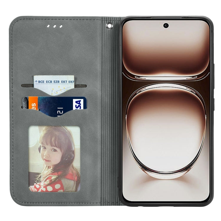 For OPPO Reno12 Pro Global Retro Skin Feel Magnetic Flip Leather Phone Case