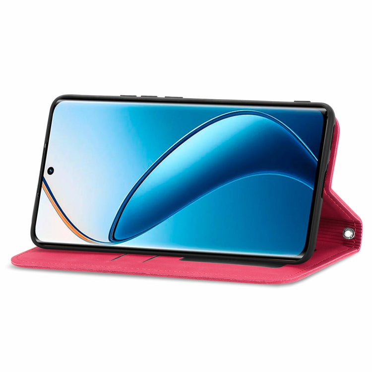 For  Realme 12+ Retro Skin Feel Magnetic Flip Leather Phone Case