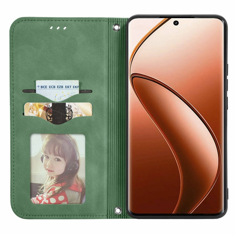 For  Realme 12 Pro+ Retro Skin Feel Magnetic Flip Leather Phone Case