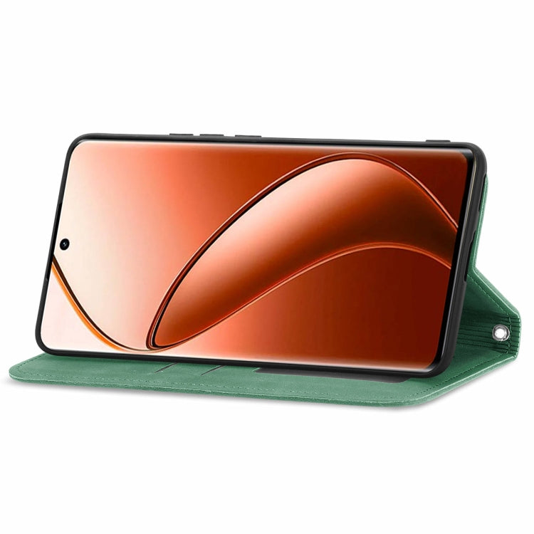 For  Realme 12 Pro+ Retro Skin Feel Magnetic Flip Leather Phone Case