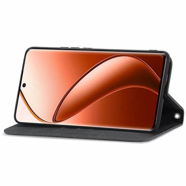 For  Realme 12 Pro+ Retro Skin Feel Magnetic Flip Leather Phone Case
