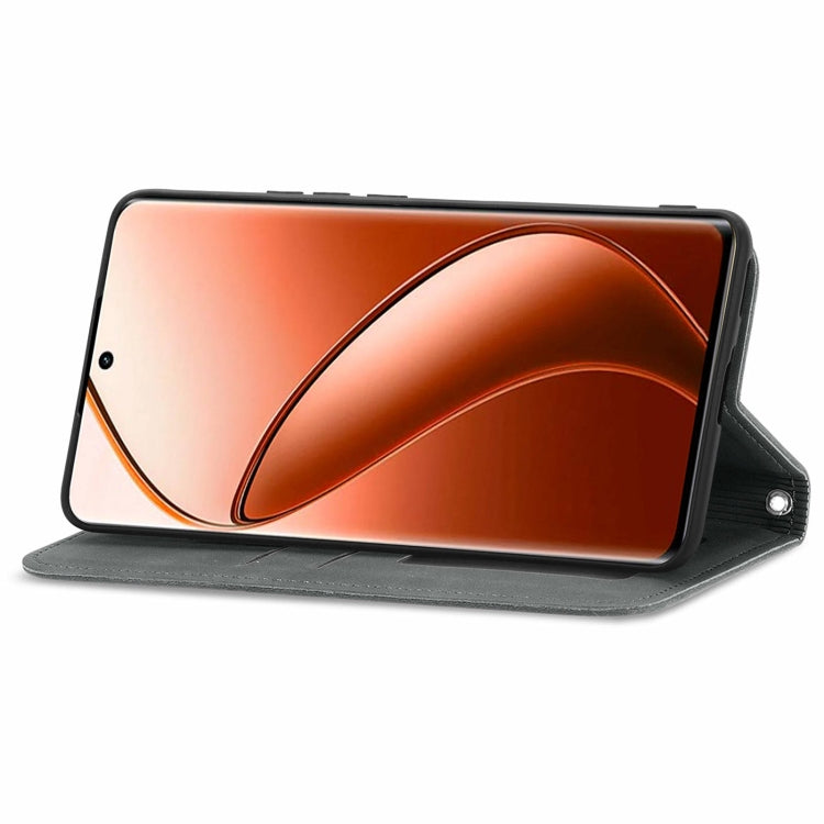 For  Realme 12 Pro+ Retro Skin Feel Magnetic Flip Leather Phone Case
