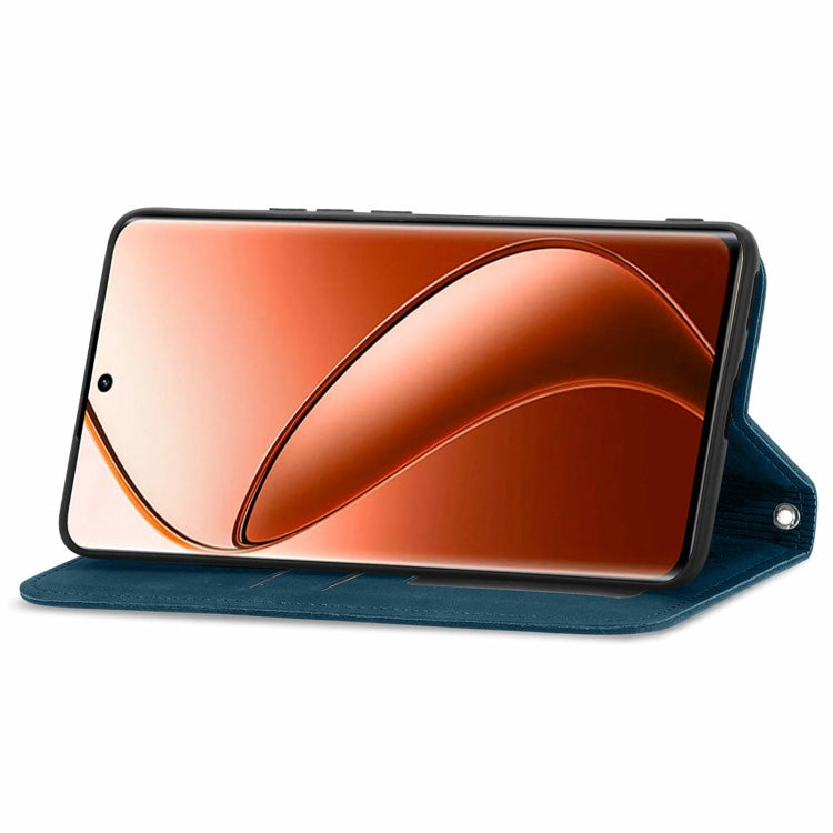 For  Realme 12 Pro+ Retro Skin Feel Magnetic Flip Leather Phone Case