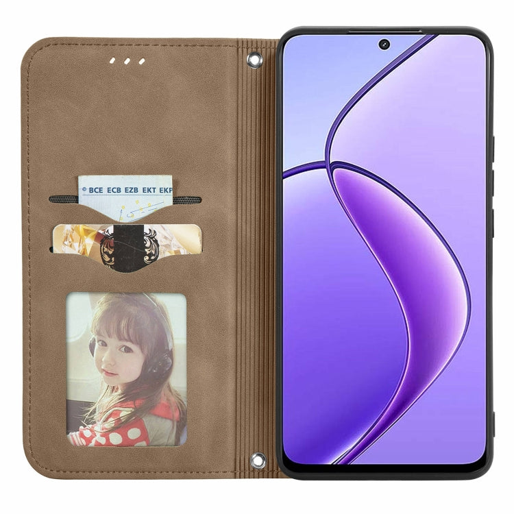 For Realme 13 Pro Retro Skin Feel Magnetic Flip Leather Phone Case
