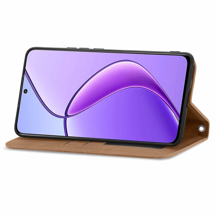 For Realme 13 Retro Skin Feel Magnetic Flip Leather Phone Case