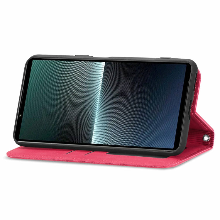 For Sony Xperia 1 V Retro Skin Feel Magnetic Flip Leather Phone Case