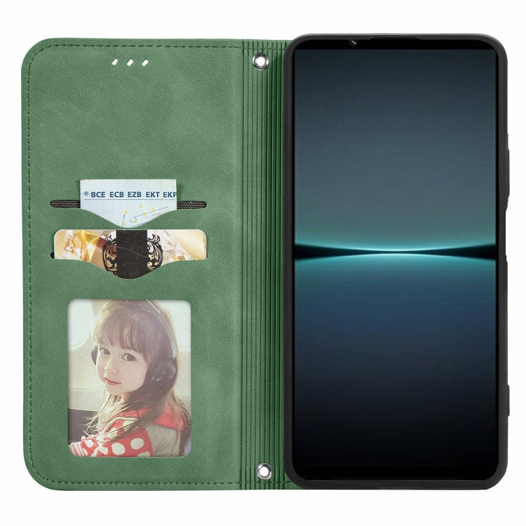 For Sony Xperia 1 IV Retro Skin Feel Magnetic Flip Leather Phone Case