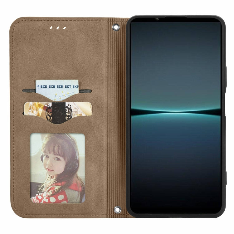 For Sony Xperia 1 IV Retro Skin Feel Magnetic Flip Leather Phone Case