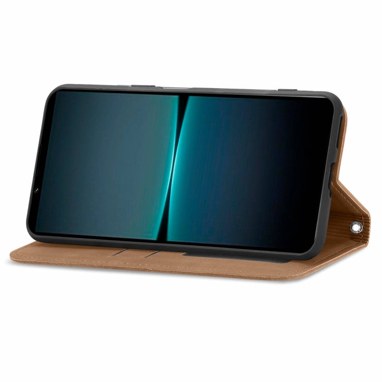 For Sony Xperia 1 IV Retro Skin Feel Magnetic Flip Leather Phone Case