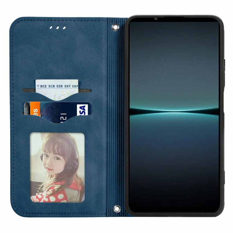 For Sony Xperia 1 IV Retro Skin Feel Magnetic Flip Leather Phone Case