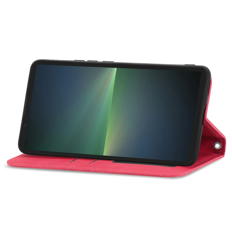 For Sony Xperia 5 V Retro Skin Feel Magnetic Flip Leather Phone Case