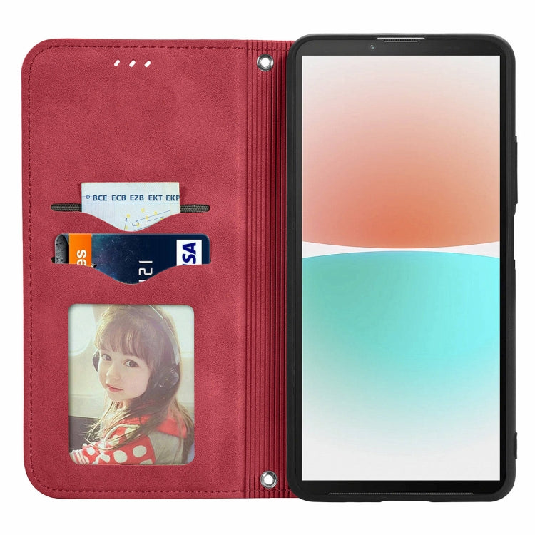 For Sony Xperia 10 IV Retro Skin Feel Magnetic Flip Leather Phone Case