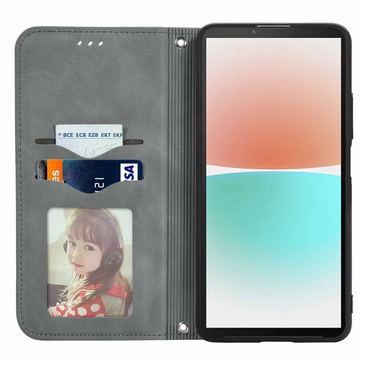 For Sony Xperia 10 IV Retro Skin Feel Magnetic Flip Leather Phone Case