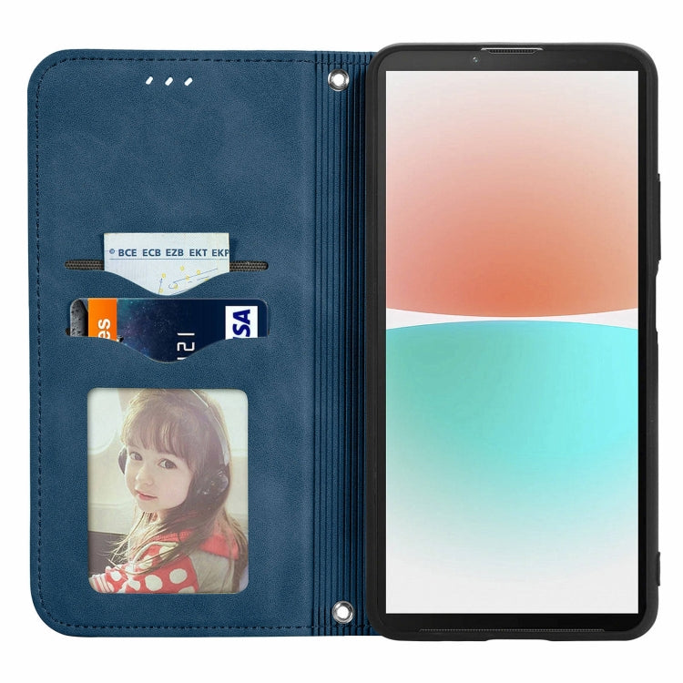 For Sony Xperia 10 IV Retro Skin Feel Magnetic Flip Leather Phone Case