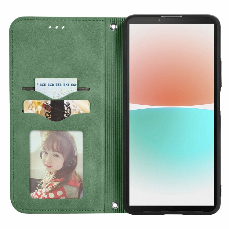 For Sony Xperia 10 V Retro Skin Feel Magnetic Flip Leather Phone Case