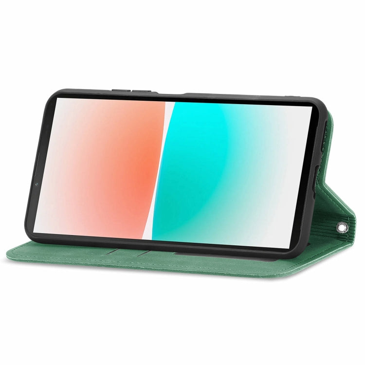 For Sony Xperia 10 V Retro Skin Feel Magnetic Flip Leather Phone Case
