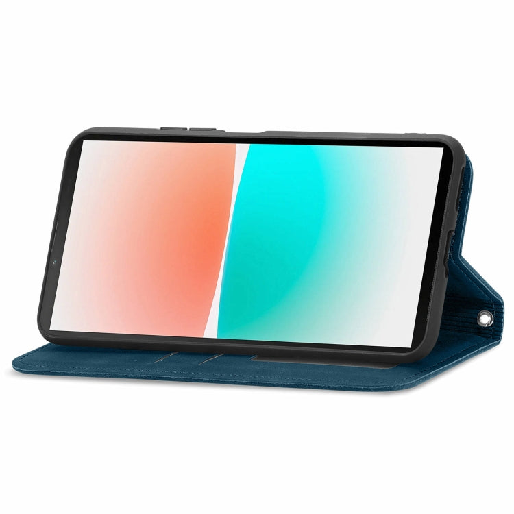 For Sony Xperia 10 V Retro Skin Feel Magnetic Flip Leather Phone Case