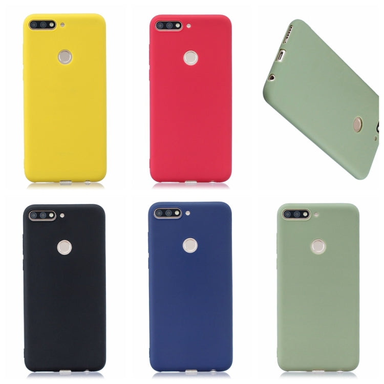 Frosted Solid Color TPU Protective Case for Huawei Y7 Prime 2018/Honor7C