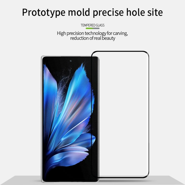 For vivo X Fold3 / Fold3 Pro MOFI 9H 3D Hot Bending Tempered Glass Film - Black