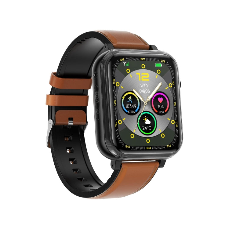 G18 1.83 inch Color Screen Smart Watch Leather Strap, Support  Noninvasive Blood Sugar / Uric Acid