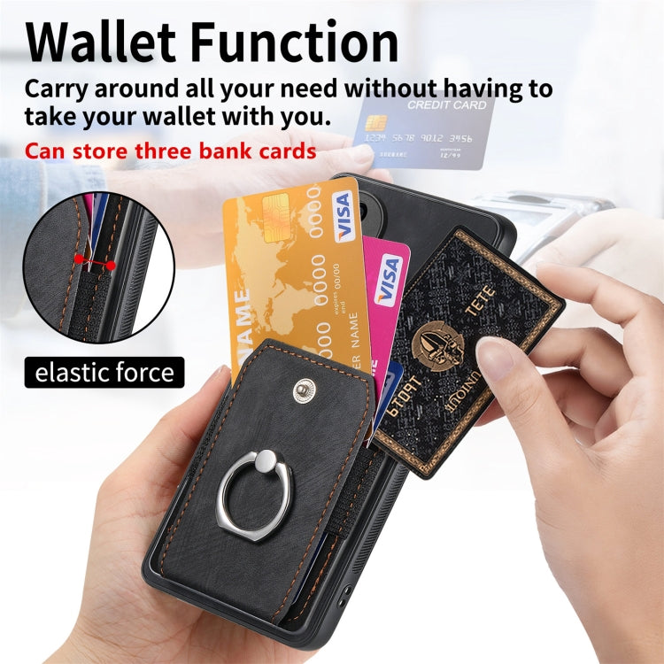 For Huawei nova 11 Retro Skin-feel Ring Card Wallet Phone Case