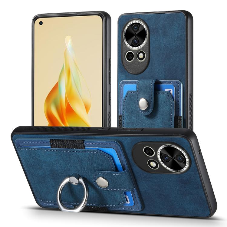 For Huawei nova 13 Retro Skin-feel Ring Card Wallet Phone Case