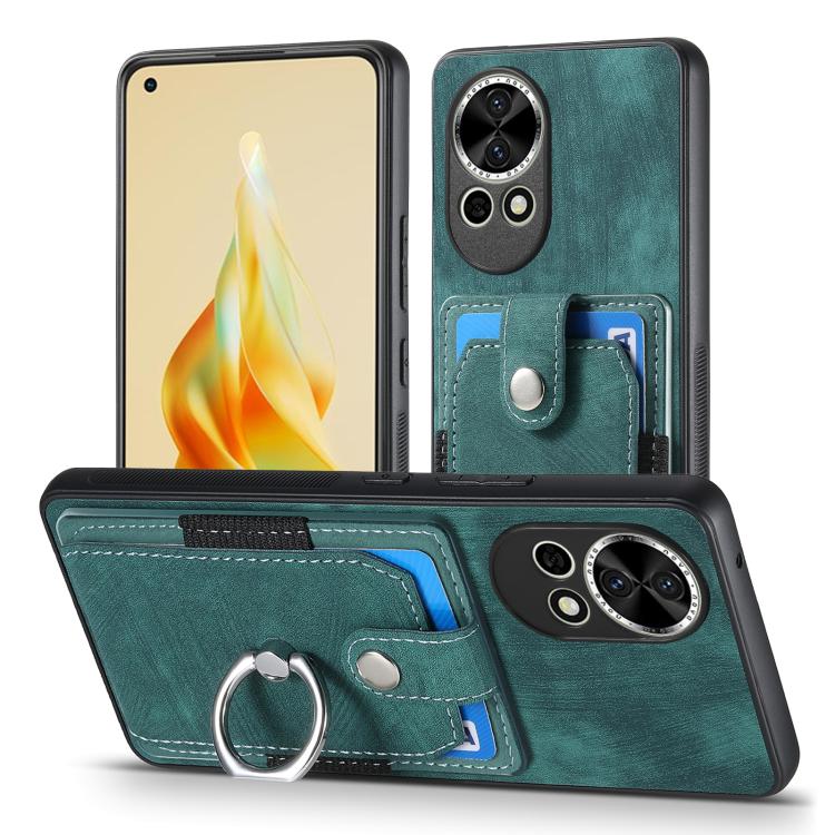 For Huawei nova 13 Pro Retro Skin-feel Ring Card Wallet Phone Case