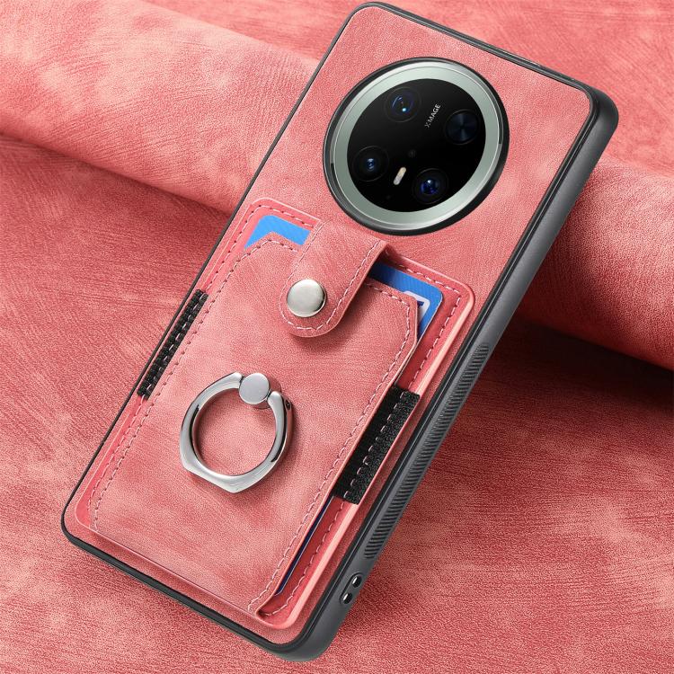 For Huawei Mate 70 Pro+ Retro Skin-feel Ring Card Wallet Phone Case