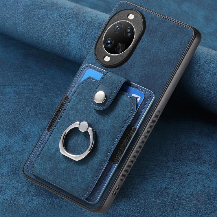 For Huawei nova 14 Retro Skin-feel Ring Card Wallet Phone Case