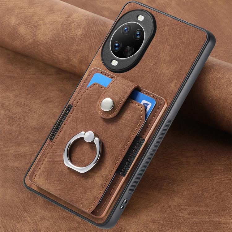 For Huawei nova 14 Ultra Retro Skin-feel Ring Card Wallet Phone Case