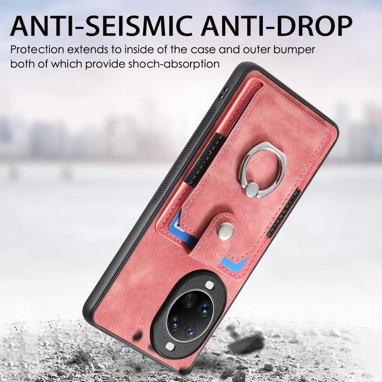 For Huawei nova 14 Ultra Retro Skin-feel Ring Card Wallet Phone Case