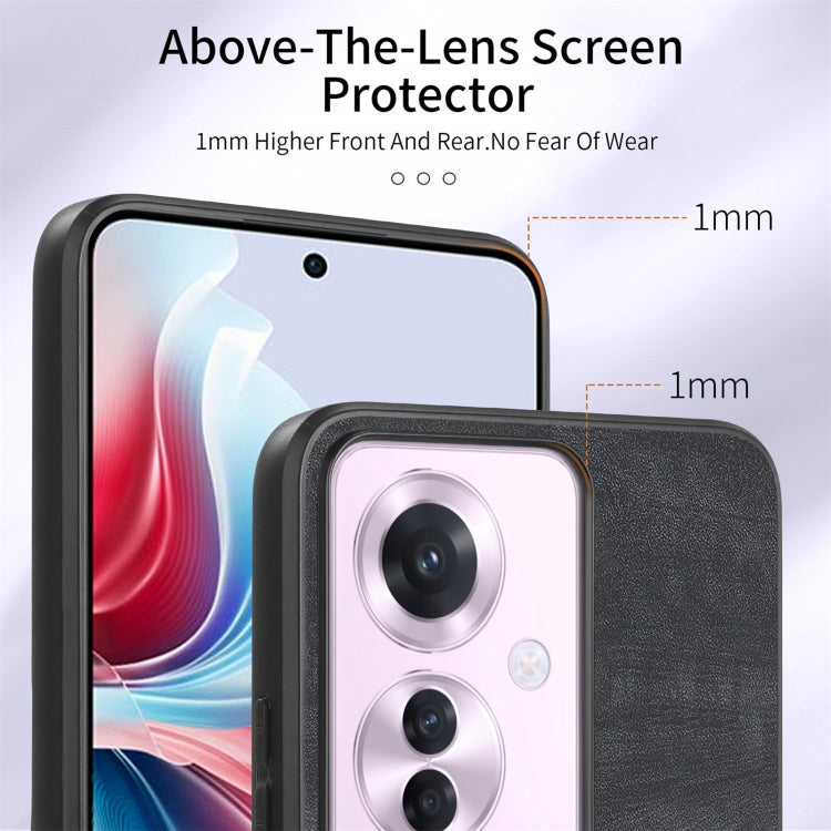 For OPPO Reno11 F 5G Retro Skin-feel Ring Card Wallet Phone Case