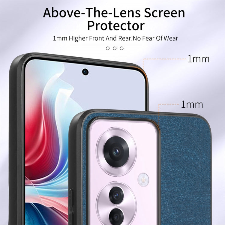 For OPPO Reno11 F 5G Retro Skin-feel Ring Card Wallet Phone Case