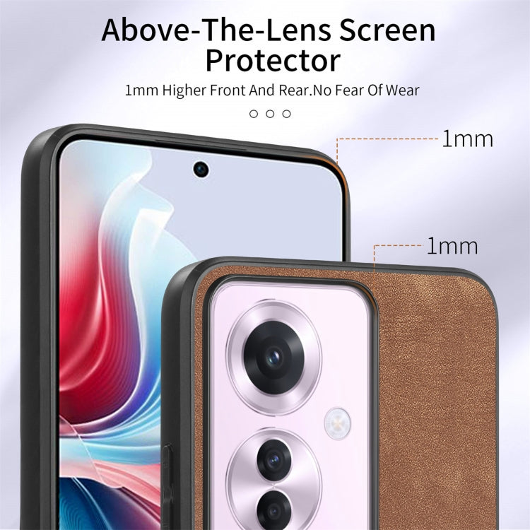 For OPPO Reno11 F 5G Retro Skin-feel Ring Card Wallet Phone Case